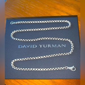 David Yurman 3.6mm 22” inch men’s box chain 14k